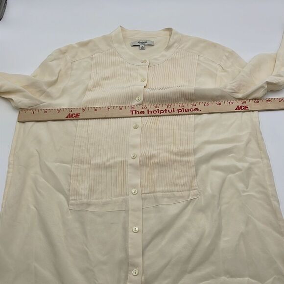 Cream Madewell button down shirt - Picture 7 of 8